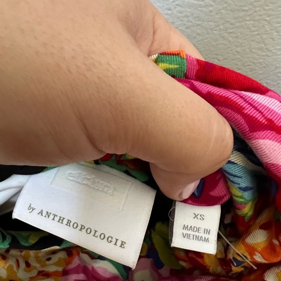 Anthropologie Ett:Twa Coreyell Black Floral Dress - Picture 4 of 5